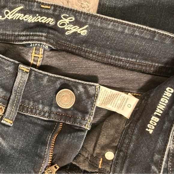 American Eagle Outfitters Women's Low Rise Short Bootcut Jeans - Picture 3 of 6